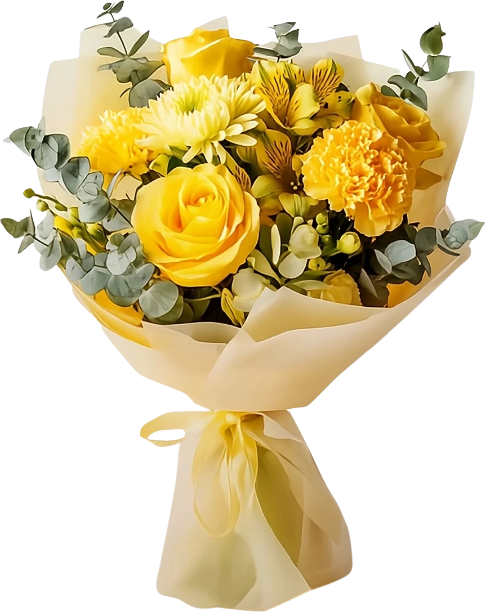 Ramo de flores amarillas